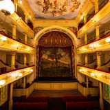 Ma le sue opere si trovano anche in molti paesi limitrofi. Nel teatro Van Westerhout di Mola di Bari ad esempio...